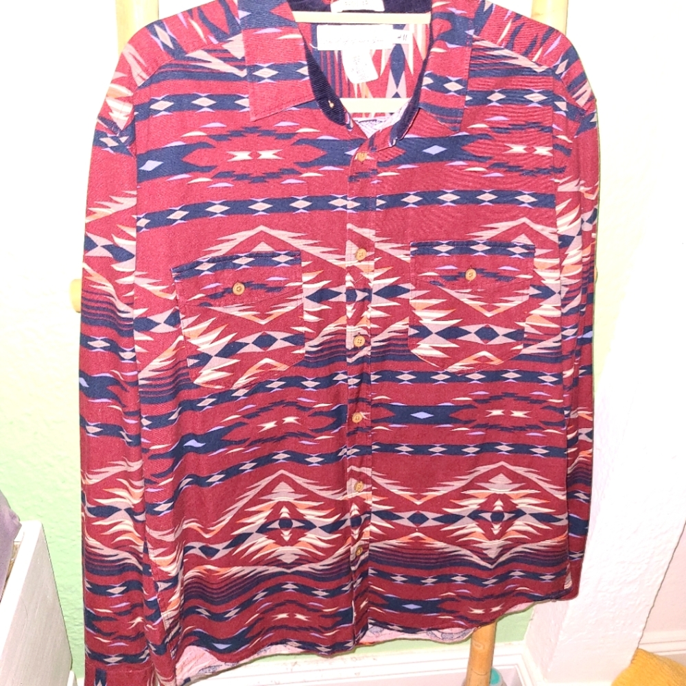 Mens longsleeve button down shirt